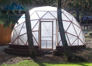 УЛЬТРАФИОЛЕТОВЫЙ устойчивый шатер геодезического купола с двойной покрытой ПВК тканью полиэстера