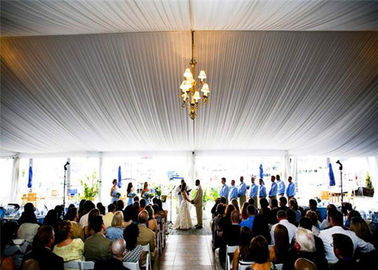 шатер свадьбы крыши ПВК 30кс50м двойной покрытый белый ясный для СГС партии
