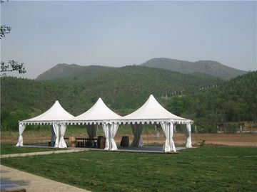 Шатер шатра сени пагоды высокого пика белизны 5кс5м подгонянный шатром коммерчески на открытом воздухе для торговой выставки