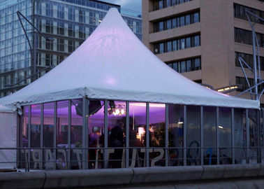 Роскошный ручной украшенный сад ПВК Веддинг шатер сени пагоды высокого пика для события