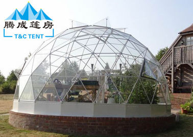 Многофункциональный прозрачный белый шатер геодезического купола К235 с трубой хмеля гальванизированной погружением стальной