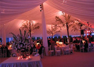событие свадьбы огнеупорной алюминиевой структуры 25кс40м белое, на открытом воздухе шатер партии