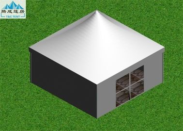 шатер газебо пагоды 5кс5м с крышкой крыши ПВК алюминиевой рамки белой для фестиваля вина