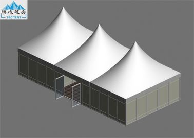Шатер склада белой крыши большой, шатер газебо пагоды стены ПВК алюминиевой рамки красочный для фестиваля
