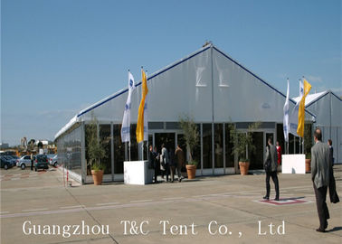 Польза больших шатров сени торговой выставки постоянная с прозрачными стеклянными стенами