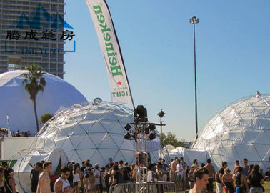 Высокопрочный двойной Пвк-покрытый шатер тени купола ткани полиэстера для выставок большого диапазона