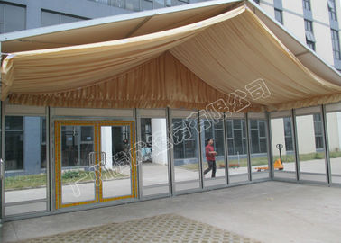 Шатер Кении шатра крышки крыши ПВК и стеклянной стены классический роскошный с украшениями партии
