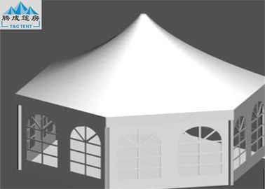 Коммерчески закрытый шатер партии сени Мултисиде с белой обложкой ткани 850г/скм