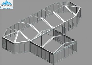 Прозрачный или белый шатер пагоды ПВК большой рамка алюминия 6кс6м/6С17.2м